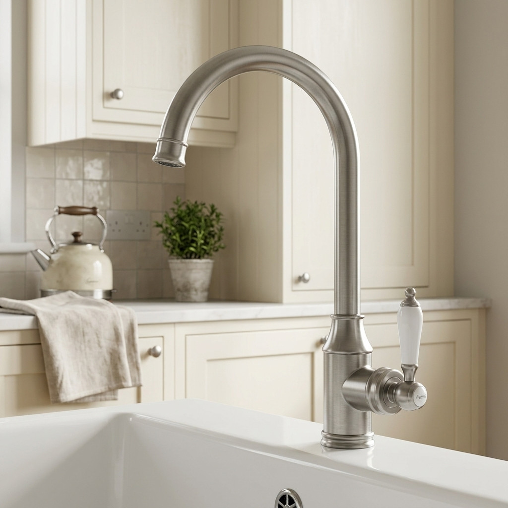 Aquanello Heritage Manor Klassieke Keukenkraan RVS NB-9001-HM